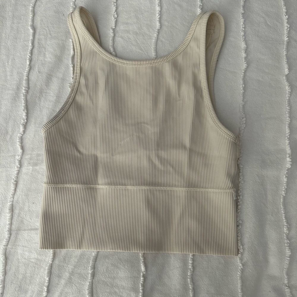 Cream Lululemon tank top